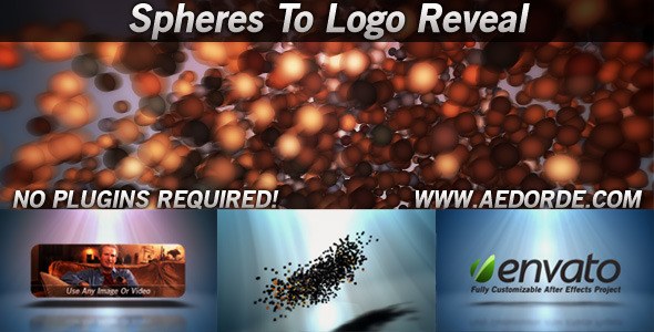 Videohive Spheres To Logo Reveal Logo Stings template preview