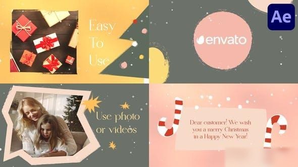 Videohive Christmas Greetings Slideshow | After Effects 42313358 Openers template preview