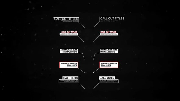 Videohive RGB Call Outs | AE Titles template preview