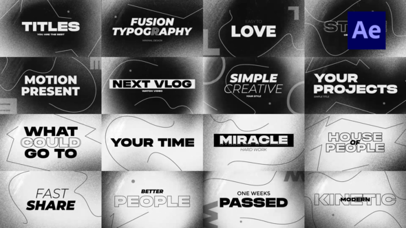 Videohive Abstract Animation Text Titles template preview