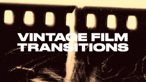 Videohive Vintage Film Transitions Elements template preview