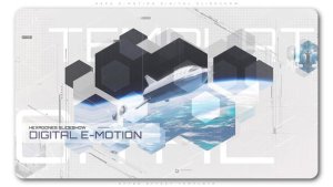 Videohive Hexa E Motion Digital Slideshow Openers template preview