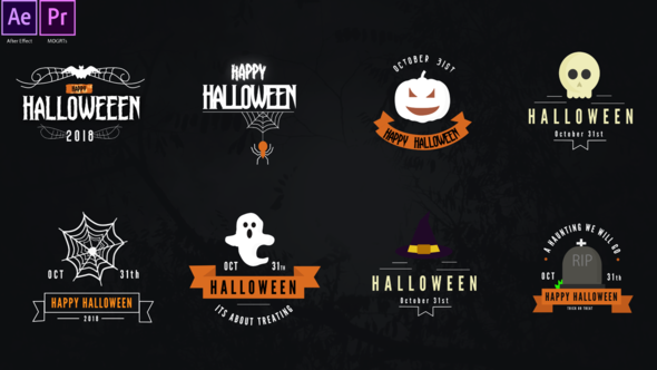 Videohive Halloween Titles Pack Titles template preview