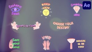 Videohive Cartoon Esoteric Titles for After Effects Titles template preview
