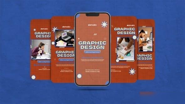 Videohive Graphic Design Instagram Reel Openers template preview