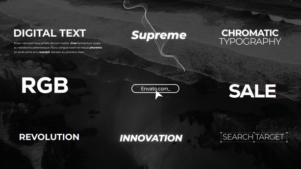 Videohive RGB Typography | Text Titles Titles template preview