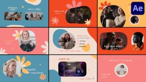 Videohive Youtube Scenes for After Effects Openers template preview