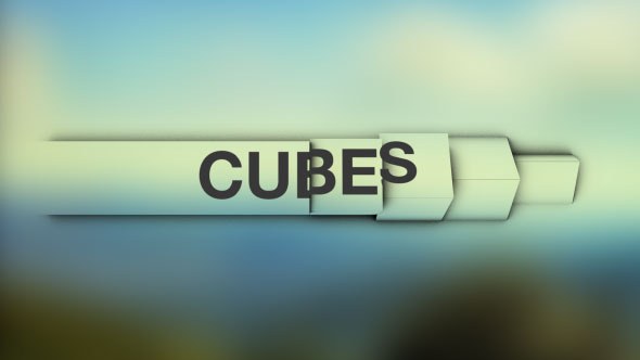 Cubes - Simple and Clean Lower Thirds Video Displays template preview