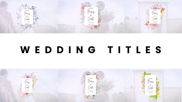 Videohive Wedding titles 59106428 Openers template preview