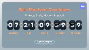 Videohive Split Flap Event Countdown Elements template preview