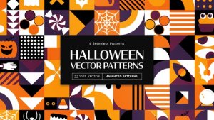 Videohive Halloween Animated Background Patterns Elements template preview