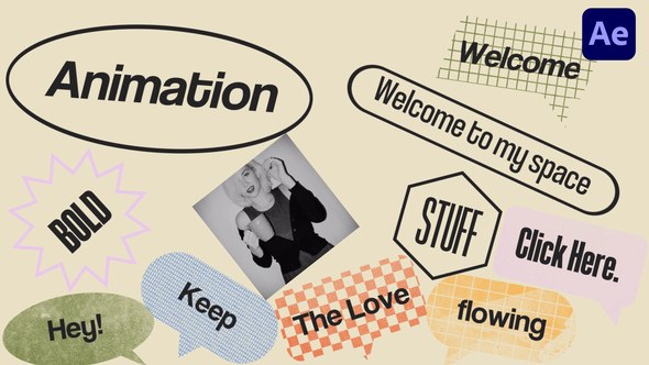 Videohive Gravity Drops Typography Unveil Broadcast-packages template preview