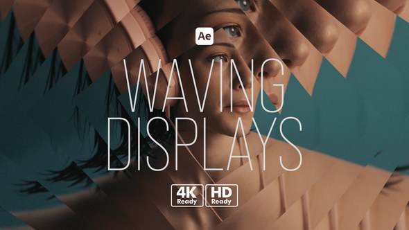 Videohive Waving Displays Product Promo template preview