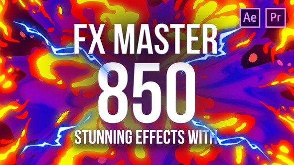 FX Master - Cartoon Action Elements Video Displays template preview