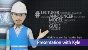 Presentation With Kyle: Worker Style Video Displays template preview