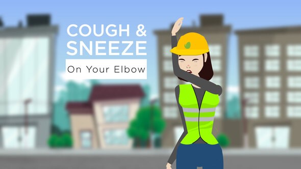 Videohive Covid-19 Character Sneeze Product Promo template preview