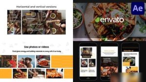 Videohive Food Promo for After Effects Openers template preview