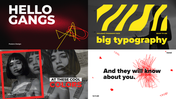 Videohive Big Bold Typography Titles template preview