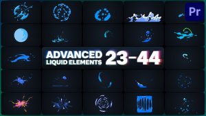 Advanced Liquid Elements for Premiere Pro Premiere Pro template preview