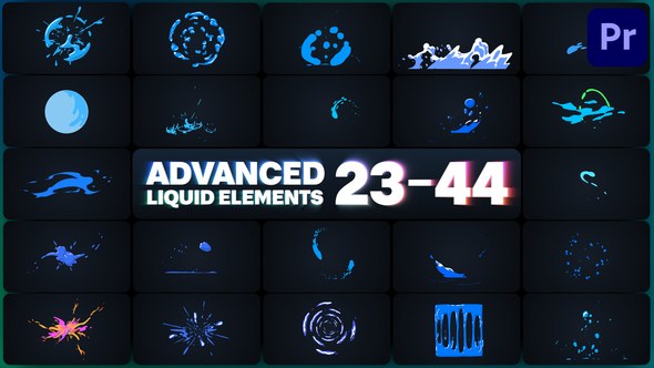 Advanced Liquid Elements for Premiere Pro Premiere Pro template preview