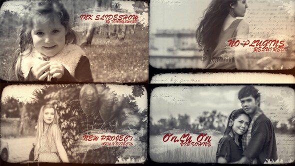 Ink Slideshow Video Displays template preview