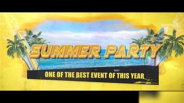 Videohive Summer/Beach Tropical Party Openers template preview