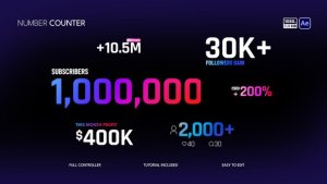 Videohive Number Counter 60466311 Titles template preview