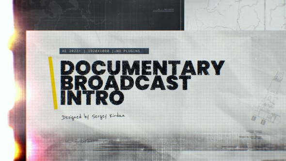 Videohive Documentary Broadcast Intro Openers template preview