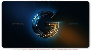 Videohive Cinematic Metal Logo Reveal 55361380 Logo Stings template preview