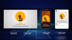 Videohive Fathers Day Title Opener Openers template preview