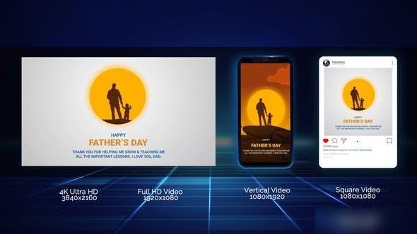 Videohive Fathers Day Title Opener Openers template preview