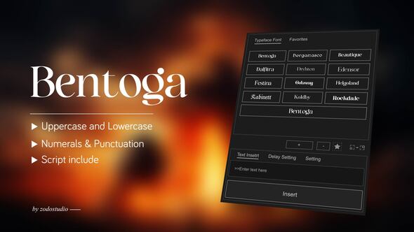 Videohive Animated Typeface - Bentoga Titles template preview