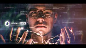 Digital Code Slideshow Video Displays template preview