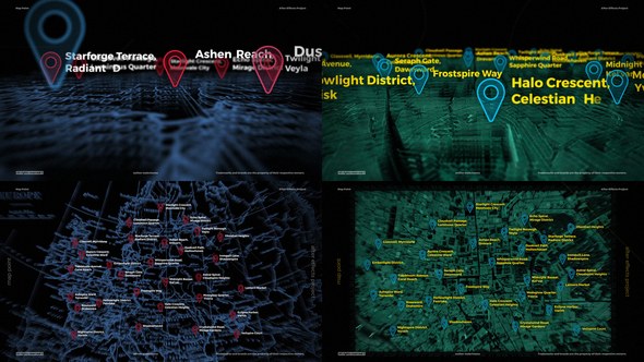 Videohive Map Markers Location - Map Points Elements template preview