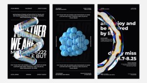 Videohive Abstract 3d Typography Elements template preview