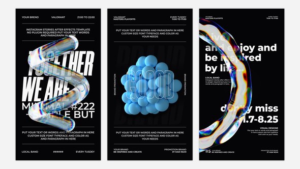 Videohive Abstract 3d Typography Elements template preview