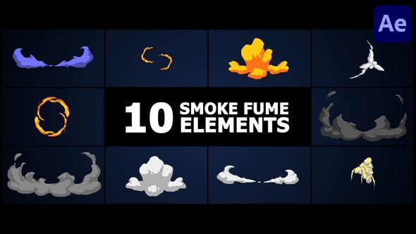 Videohive Smoke Fume Elements for After Effects Elements template preview