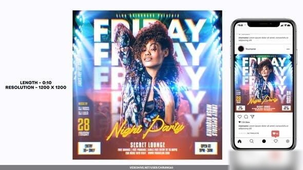 Videohive Night Club Flyer v2 Openers template preview