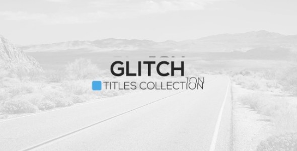 Glitch Promo Video Displays template preview
