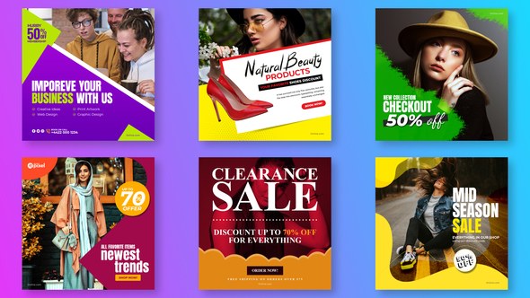 Videohive Fashion Promo Social Post V31 Product Promo template preview