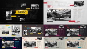 Videohive Slideshow Clean Timeline Video Displays template preview