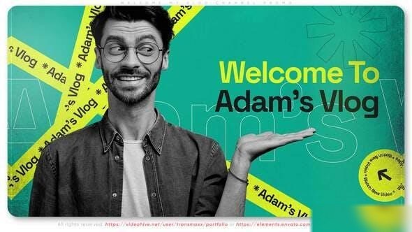 Videohive Welcome My Vlog | Channel Promo Openers template preview