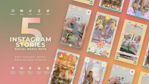 Videohive Easter Vertical Instagram Stories Easter template preview