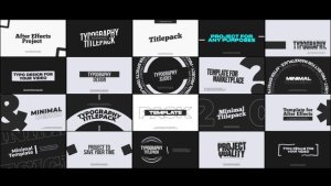 Videohive Minimal Typography 54917186 Elements template preview