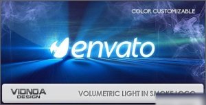 Videohive Volumetric Light In Smoke Logo Logo Stings template preview
