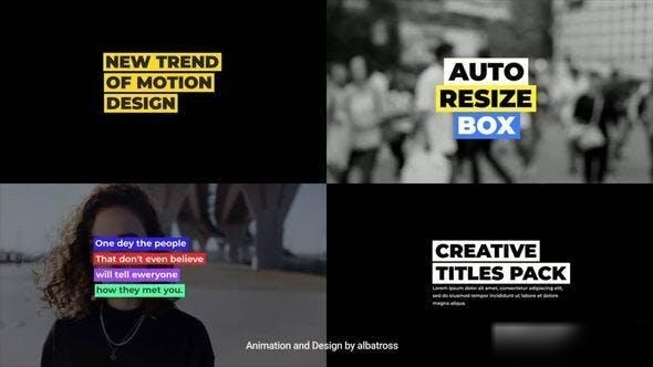 Videohive Auto-Resize Titles 1.0 | After Effects Titles template preview
