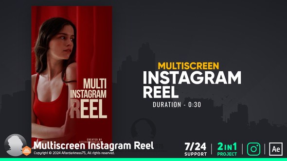 Videohive Multiscreen Instagram Reel Product Promo template preview