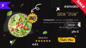 Videohive Food Menu Promo 47225499 Product Promo template preview