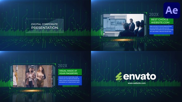 Videohive Digital Corporate Presentation for After Effects Elements template preview