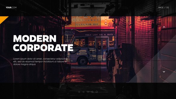 Videohive Modern Mosaic - Corporate Presentation Video Displays template preview